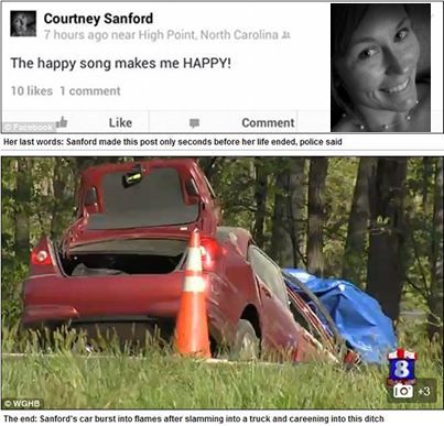 North Carolina's Courtney Sanford dead after Facebook post while